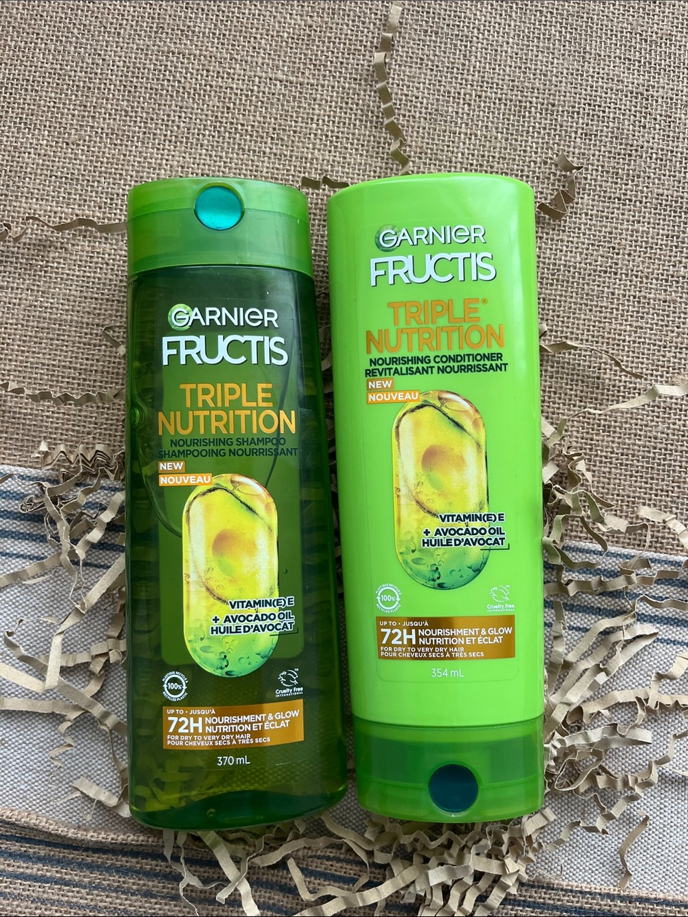 3. Garnier Fructis Triple Nutrition Shampoo & Conditioner